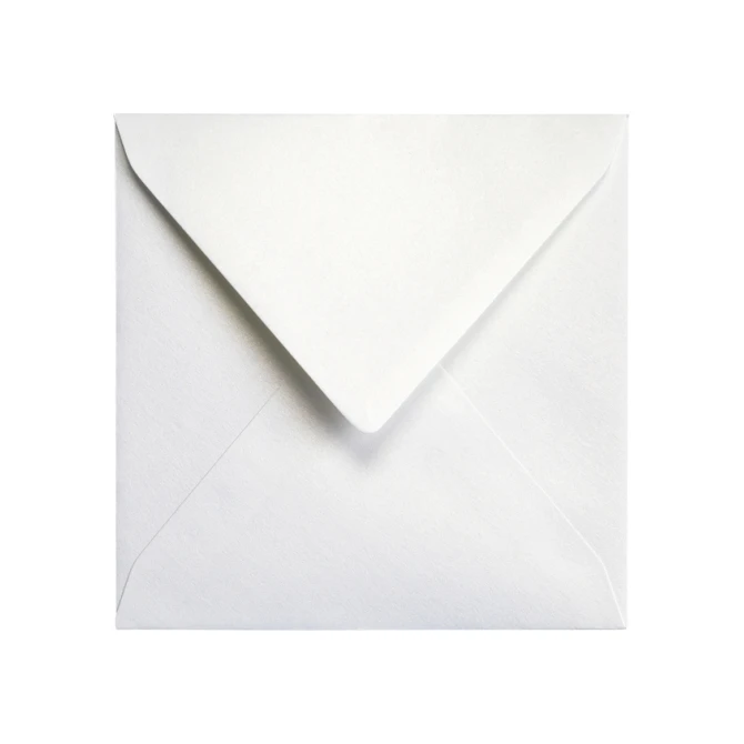 Envelop Papicolor 140x140mm metallic parelwit pak à 6 stuks