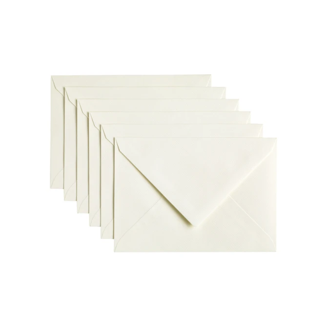 Envelop Papicolor C6 114x162mm anjerwit pak à 6 stuks