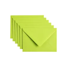 Envelop Papicolor C6 114x162mm appelgroen pak à 6 stuks