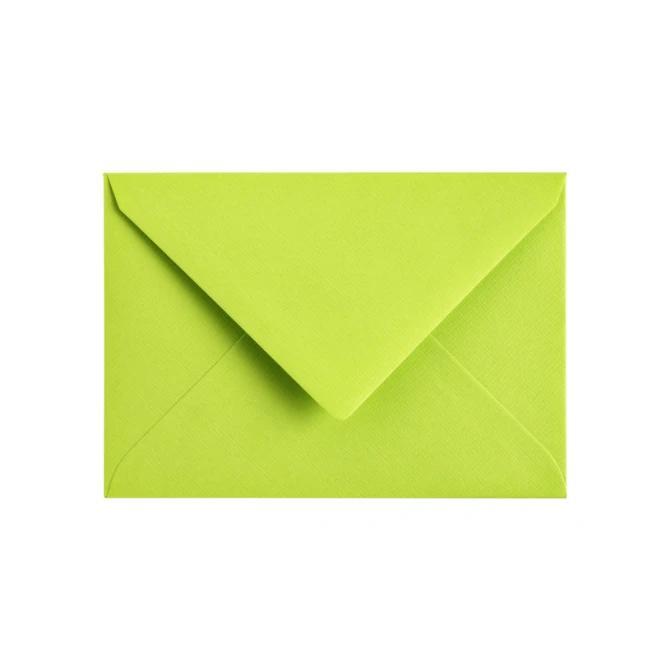 Envelop Papicolor C6 114x162mm appelgroen pak à 6 stuks