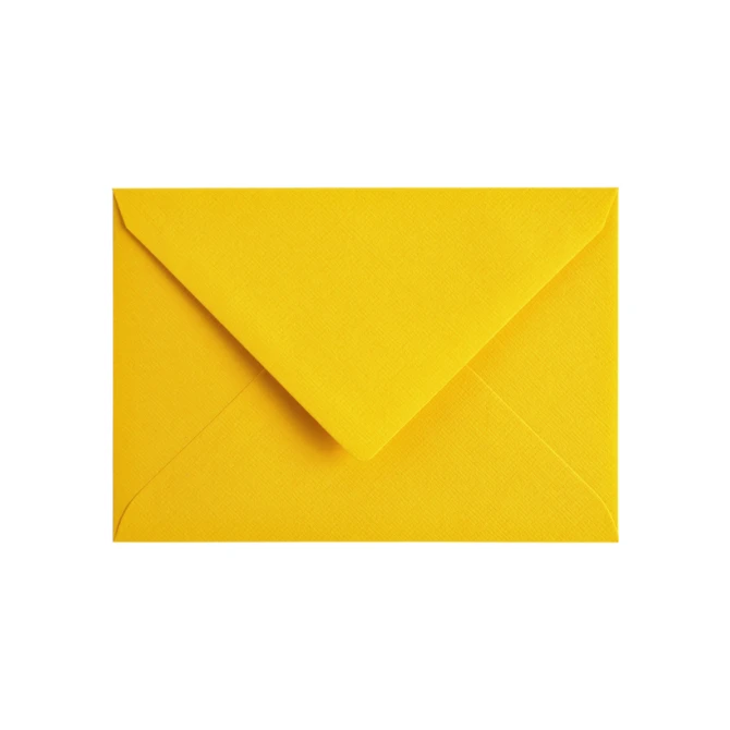 Envelop Papicolor C6 114x162mm dottergeel pak à 6 stuks
