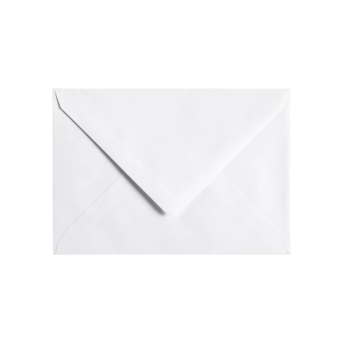 Envelop Papicolor C6 114x162mm kraft wit pak à 6 stuks