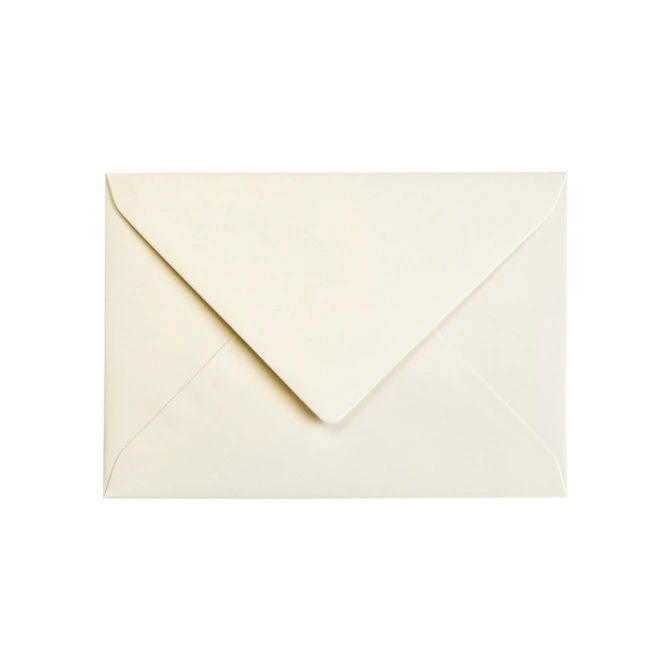 Envelop Papicolor C6 114x162mm metallic ivoor pak à 6 stuks