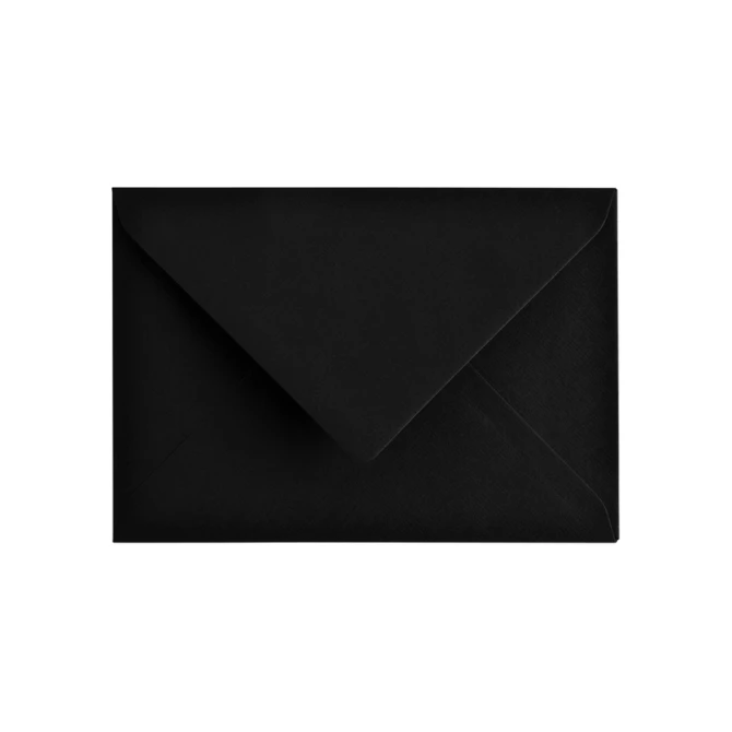 Envelop Papicolor C6 114x162mm ravenzwart pak à 6 stuks