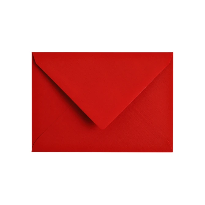 Envelop Papicolor C6 114x162mm rood pak à 6 stuks