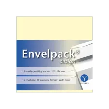 Envelop Papyrus Envelpack Design C6 114x162mm ivoor 894400 15 stuks