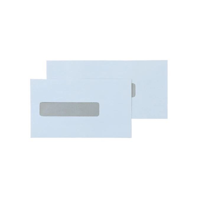 Envelop Quantore 109x224mm midden venster 25x110mm 500 stuks