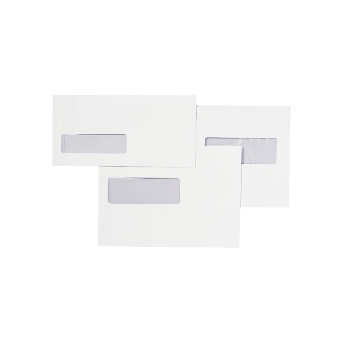 Envelop Quantore 110x220mm venster 3x10cm rechts zelfklevend 25 stuks