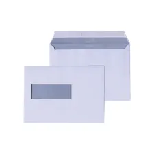 Envelop Quantore 156x220mm venster 4x11cm links zelfklevend 500 stuks