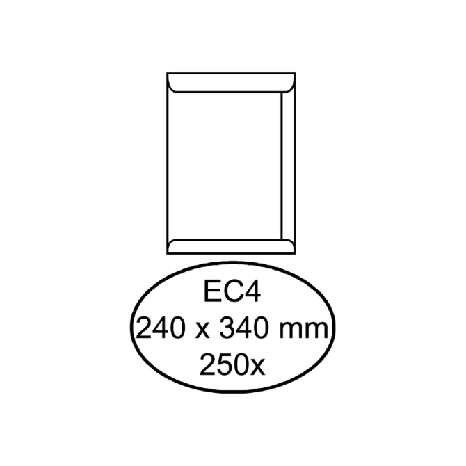 Envelop Quantore akte EC4 240x340mm wit 250 stuks