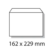 Envelop Quantore bank C5 162x229mm wit 500 stuks Envelop Quantore bank C5 162x229mm wit 500 stuks
