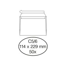 Envelop Quantore bank C5/6 114x229mm zelfklevend wit 50 stuks Envelop Quantore bank C5/6 114x229mm zelfklevend wit 50 stuks