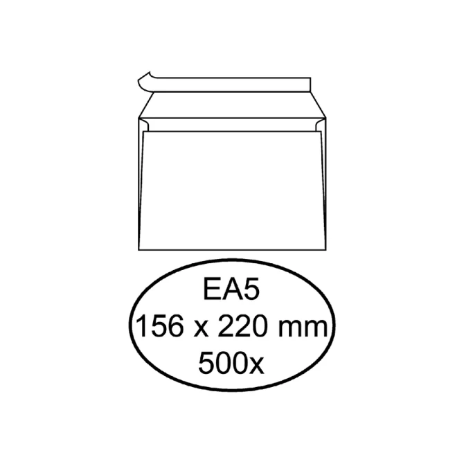 Envelop Quantore bank EA5 156x220mm zelfklevend wit 500 stuks