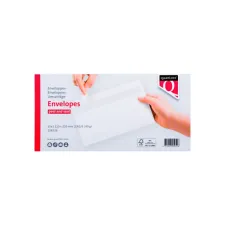Envelop Quantore bank EA5/6 110x220mm zelfklevend wit 25 stuks