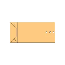 Envelop Quantore monsterzak 120x285x50mm 120gr/m2 br 250 stuks Envelop Quantore monsterzak 120x285x50mm 120gr/m2 br 250 stuks