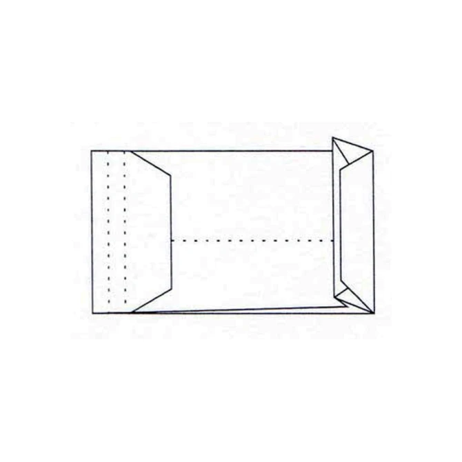 Envelop Quantore monsterzak 262x371x38mm zelfklevend wit 10 stuks