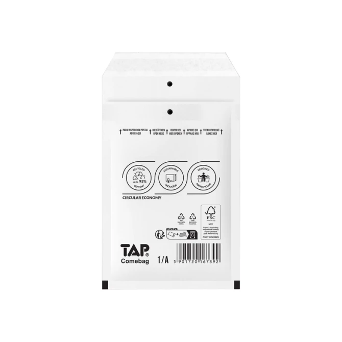 Envelop TAP Comebag luchtkussen nr11 120x175mm 200 stuks