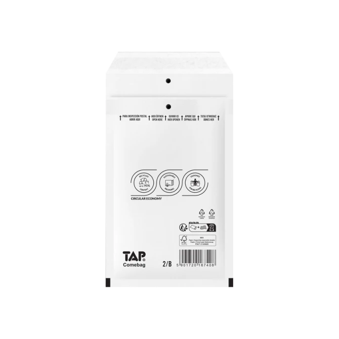 Envelop TAP Comebag luchtkussen nr12 140x220mm 200 stuks
