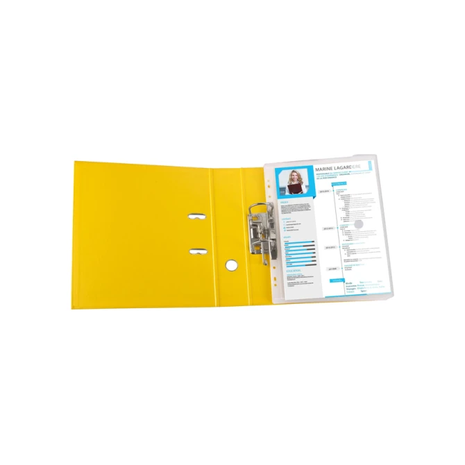 Enveloptas Djois Color Collection A4 horizontaal geperforeerd transp