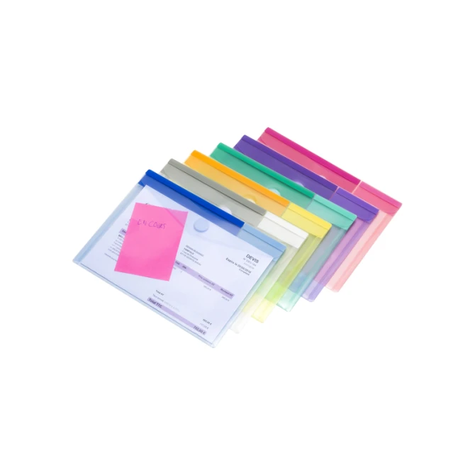 Enveloptas Djois Color Collection A5 horizontaal assorti