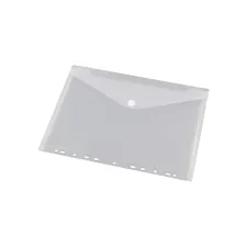 Enveloptas Europel A4 240x310mm 11-gaats PP transparant wit Enveloptas Europel A4 240x310mm 11-gaats PP transparant wit