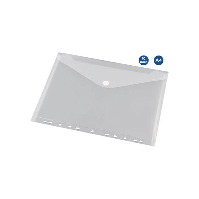 Enveloptas Europel A4 240x310mm 11-gaats PP transparant wit