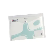 Enveloptas Rexel ice A4 + visitekaart transparant 5 stuks