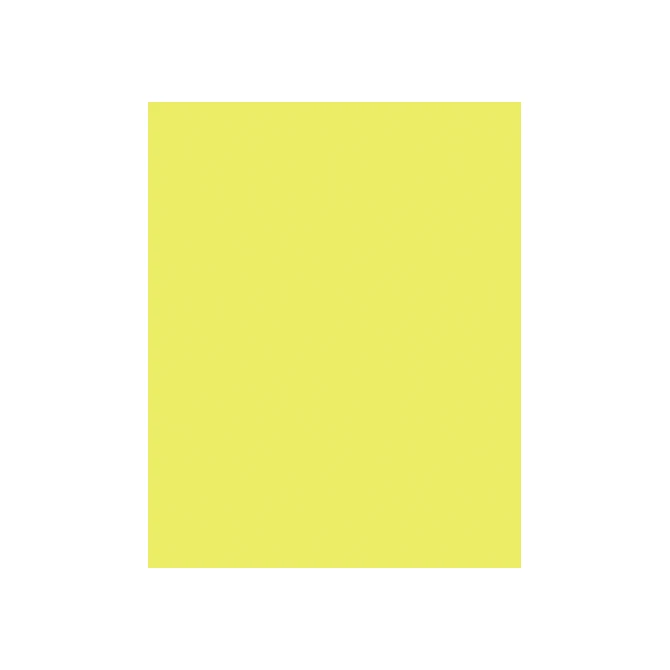Etalagekarton Folia 1-zijdig 48x68cm 380gr nr911 fluor geel