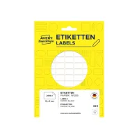 Etiket Avery 3311 16x9mm wit 2646 stuks