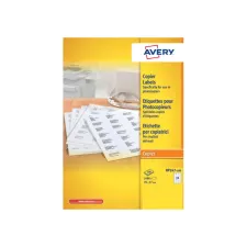 Etiket Avery DP247-100 70x37mm wit 2400 etiketten Etiket Avery DP247-100 70x37mm wit 2400 etiketten