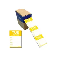 Etiket Avery HACCP dinsdag-geel 40x56mm 500st