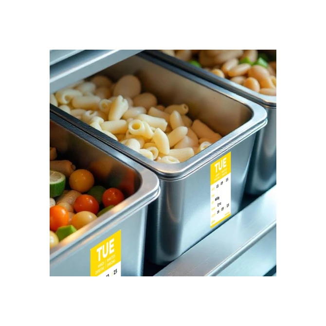 Etiket Avery HACCP dinsdag-geel 40x56mm 500st