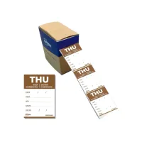 Etiket Avery HACCP donderdag-bruin 40x56mm 500st