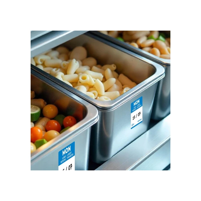 Etiket Avery HACCP maandag-blauw 25x25mm 1000st