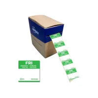 Etiket Avery HACCP vrijdag-groen 25x25mm 1000st