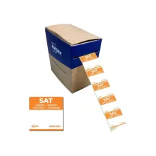Etiket Avery HACCP zaterdag-oranje 25x25mm 1000st Etiket Avery HACCP zaterdag-oranje 25x25mm 1000st