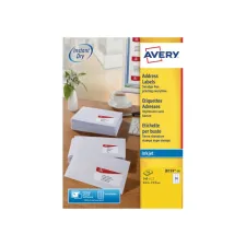 Etiket Avery J8159-10 63.5x33.9mm wit 240 etiketten Etiket Avery J8159-10 63.5x33.9mm wit 240 etiketten