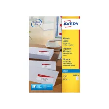 Etiket Avery J8163-10 99.1x38.1mm wit 140 etiketten Etiket Avery J8163-10 99.1x38.1mm wit 140 etiketten