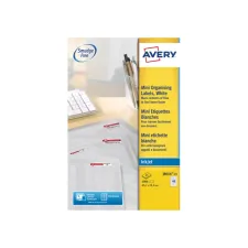 Etiket Avery J8654-25 45.7x25.4mm wit 1000 etiketten Etiket Avery J8654-25 45.7x25.4mm wit 1000 etiketten
