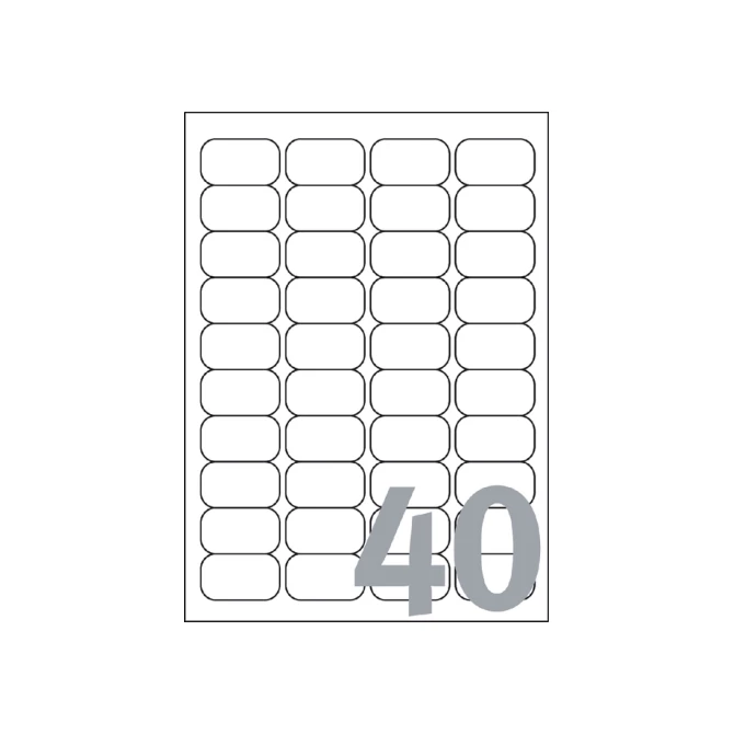 Etiket Avery J8654-25 45.7x25.4mm wit 1000 etiketten