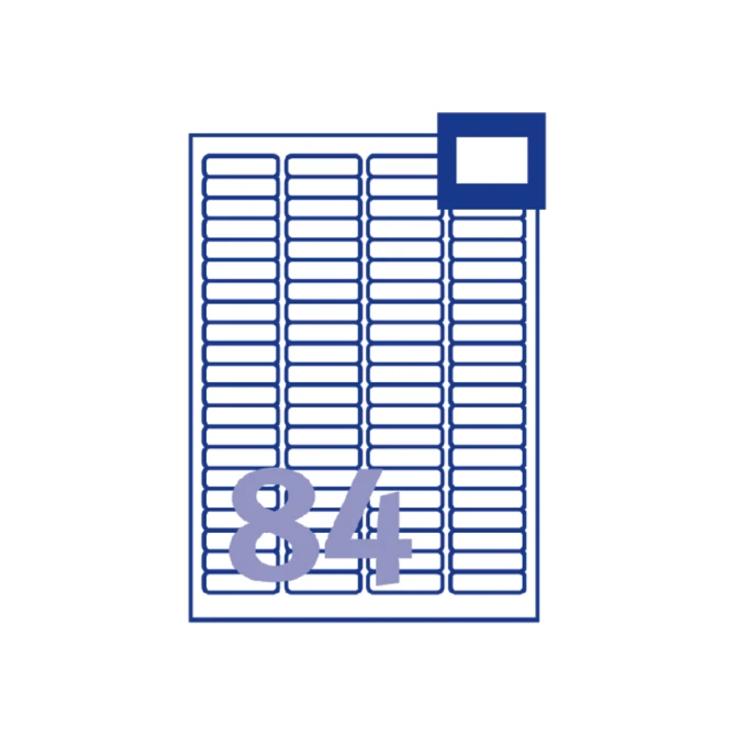 Etiket Avery J8656-25 46x11.1mm wit 2100 etiketten