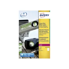 Etiket Avery L4775-20 210x297mm polyester wit 20 etiketten Etiket Avery L4775-20 210x297mm polyester wit 20 etiketten