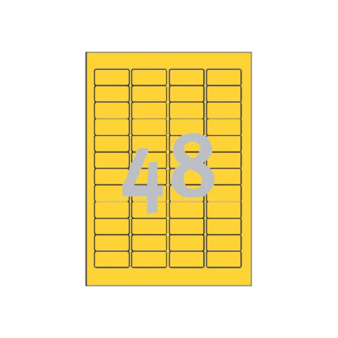Etiket Avery L6041-20 45.7x21.2mm geel 960 etiketten