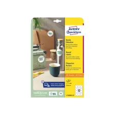 Etiket Avery L7104REV-25 60mm wit 300 stuks Etiket Avery L7104REV-25 60mm wit 300 stuks
