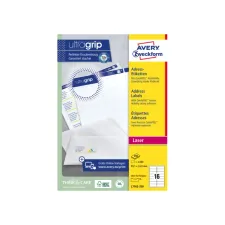 Etiket Avery L7162-250 99.1x33.9mm wit 4000 etiketten Etiket Avery L7162-250 99.1x33.9mm wit 4000 etiketten
