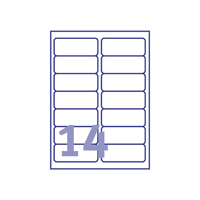 Etiket Avery L7163-40 99.1x38.1mm wit 560 etiketten