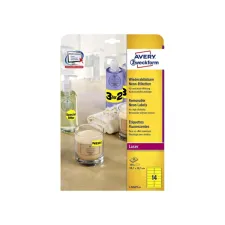 Etiket Avery L7263Y-25 99.1x38.1mm neon geel 350 etiketten Etiket Avery L7263Y-25 99.1x38.1mm neon geel 350 etiketten