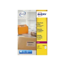 Etiket Avery L7565-25 99.1x67.7mm transparant 200 etiketten Etiket Avery L7565-25 99.1x67.7mm transparant 200 etiketten