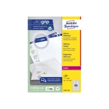 Etiket Avery L7651-100 38.1x21.2mm wit 6500 etiketten Etiket Avery L7651-100 38.1x21.2mm wit 6500 etiketten