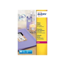 Etiket Avery L7767-40 210x297mm A4 hoogglans wit 40 etiketten Etiket Avery L7767-40 210x297mm A4 hoogglans wit 40 etiketten